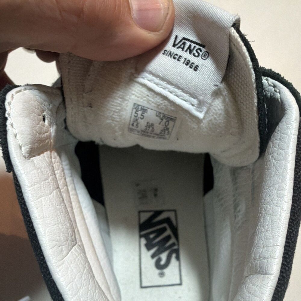 VANS Sk8-Hi Stacked Sneakers Women Black/White, Classic Platform - Picture 9 of 9